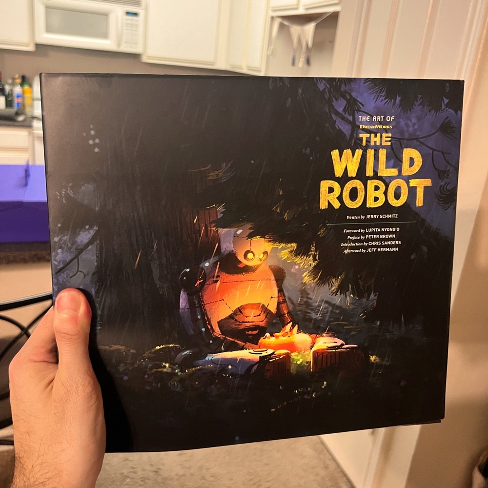 New hardcover copy of “The Art of The Wild Robot” book.